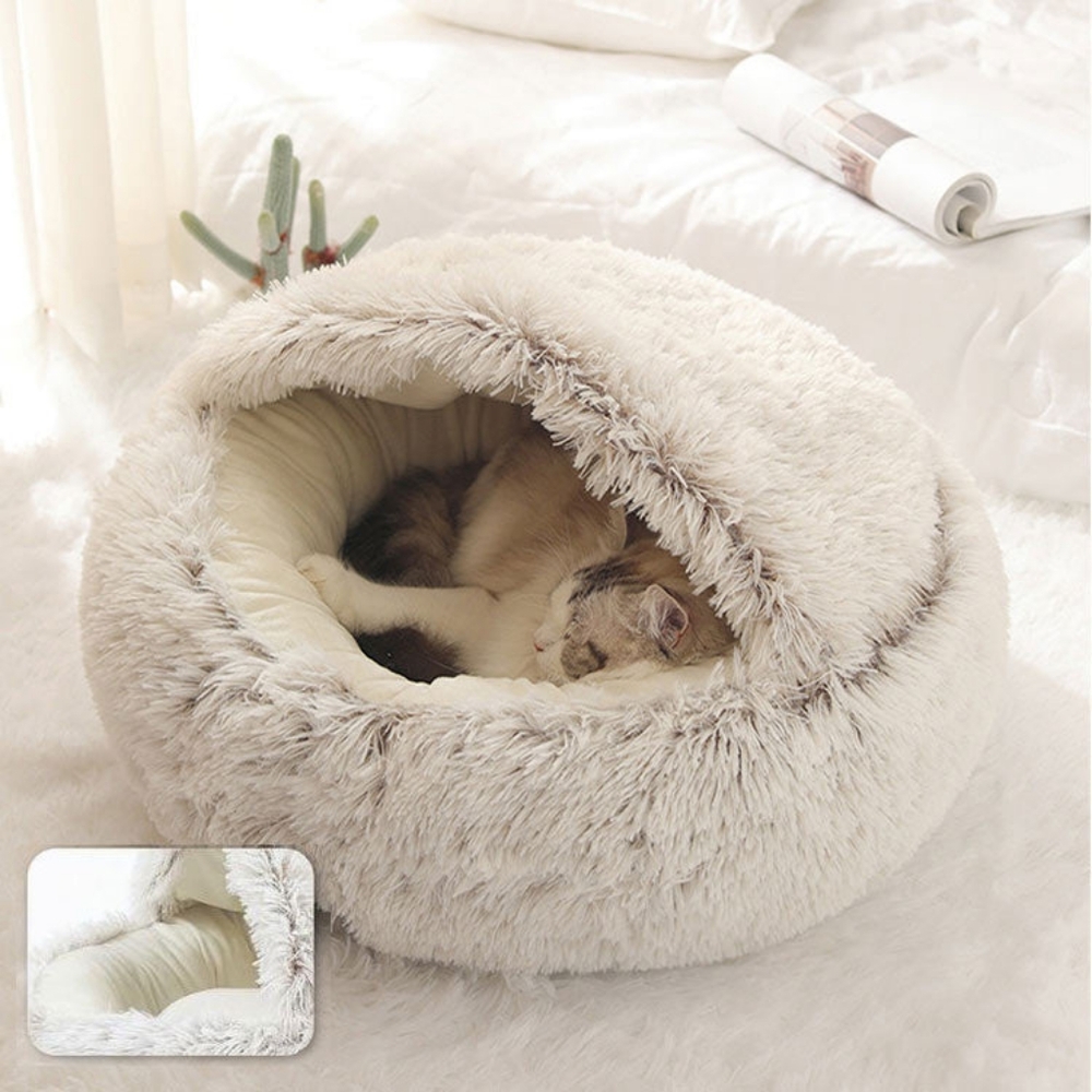 NWOT Pawsome Coutour Pet "Nest" Bed XS In Arctic Gray